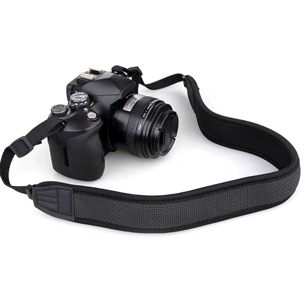 Elastic Camera Strap — Adjustable SLR Shoulder Strap, Shock-Absorbing, Customizable
