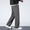 Trousers 8280 dark gray straight tube