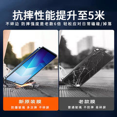 適用vivoiqooz8夜光氣囊膜鋼化膜全屏iqooz8x手機保護膜vivo