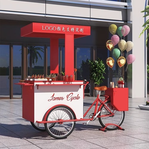 Jinjie Outdoor Stall Truck Shopping Mall Exhibition Mobile Night Market Snack Tricycle Internet Celebrity Stall Truck Coffee Milk Tea Truck