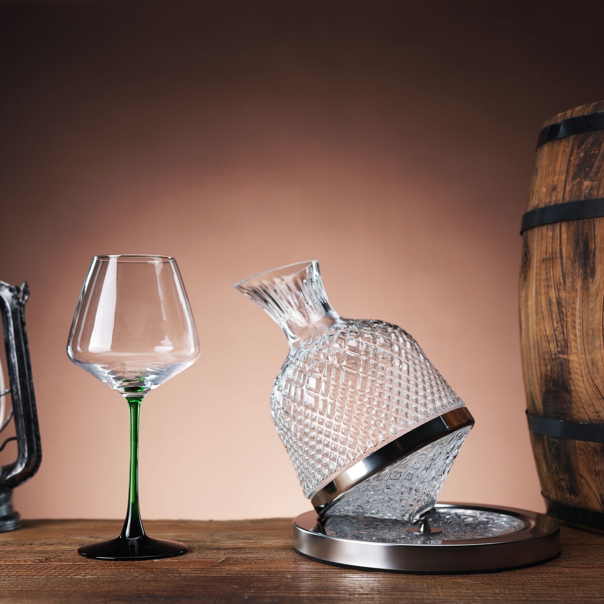 Tazas de vino de borgoña verde tazas de fondo negro tazas de vino creativas personales tazas de vino pueden imprimir logotipo al por mayor