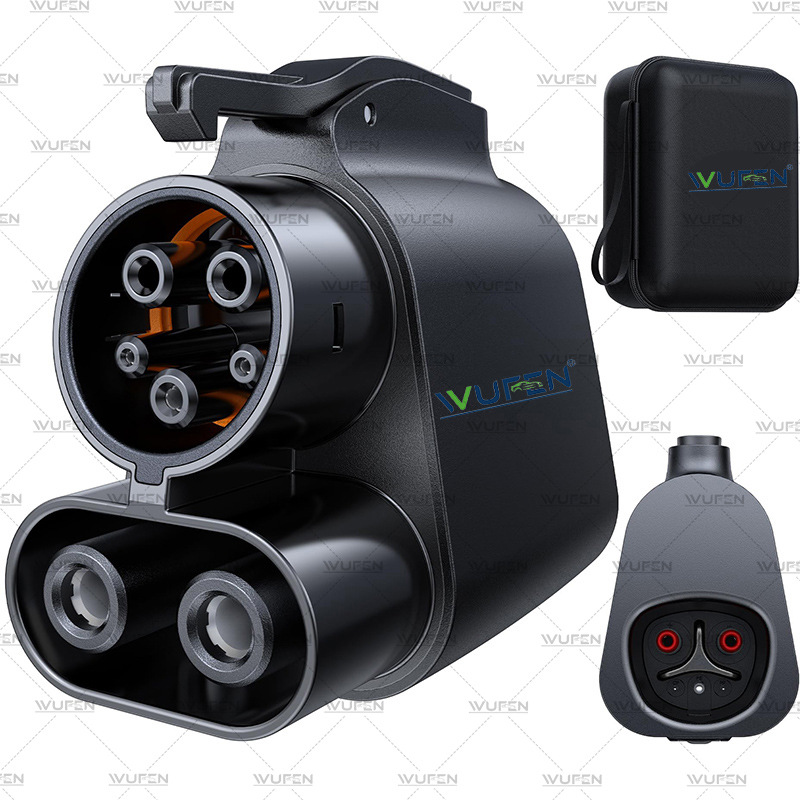 新能源特斯拉转美标直流适配器Tesla to CCS1 NACS超级快充250KW