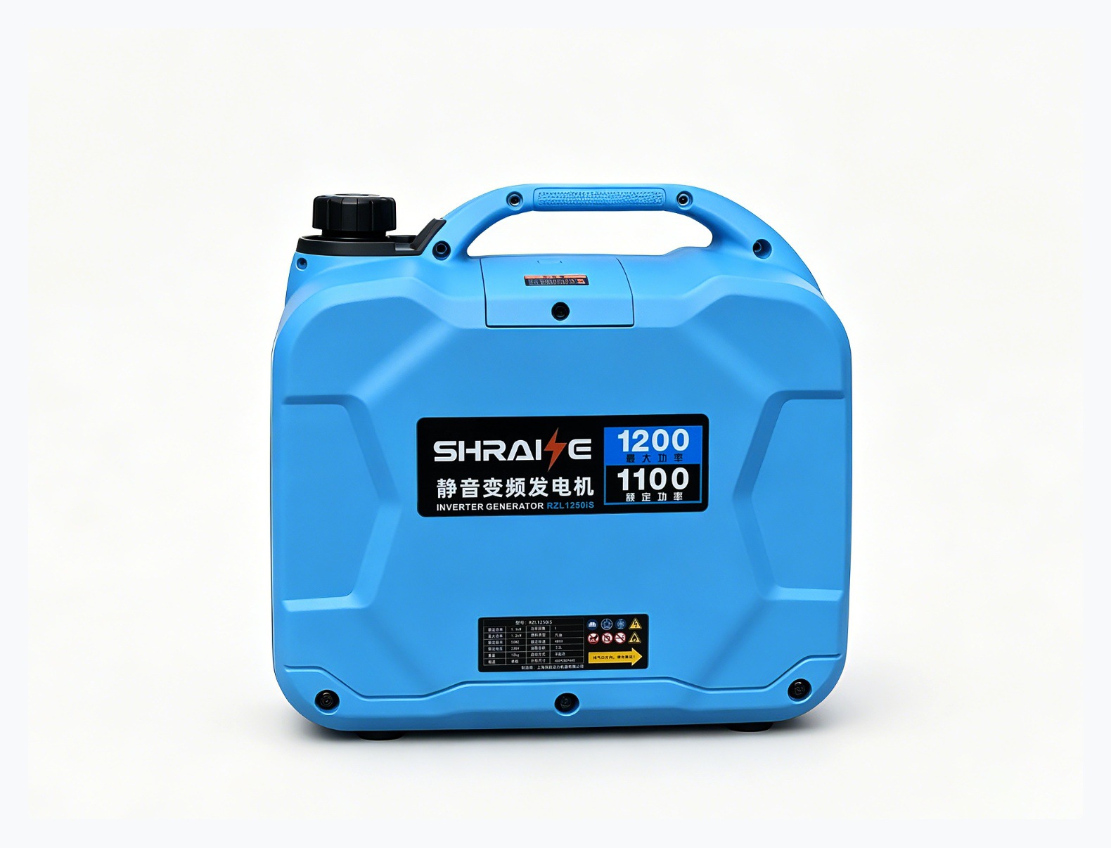 1.2kW Silent Inverter Gasoline Generator Single-Phase 220V Outdoor RV Portable Small Emergency Power Supply