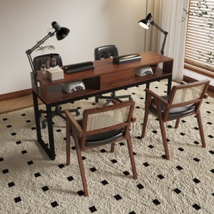 Retro Manicure Table 2025 New Style Simple Single and Double Workbench Nail Salon Table Manicure Table and Chair Set