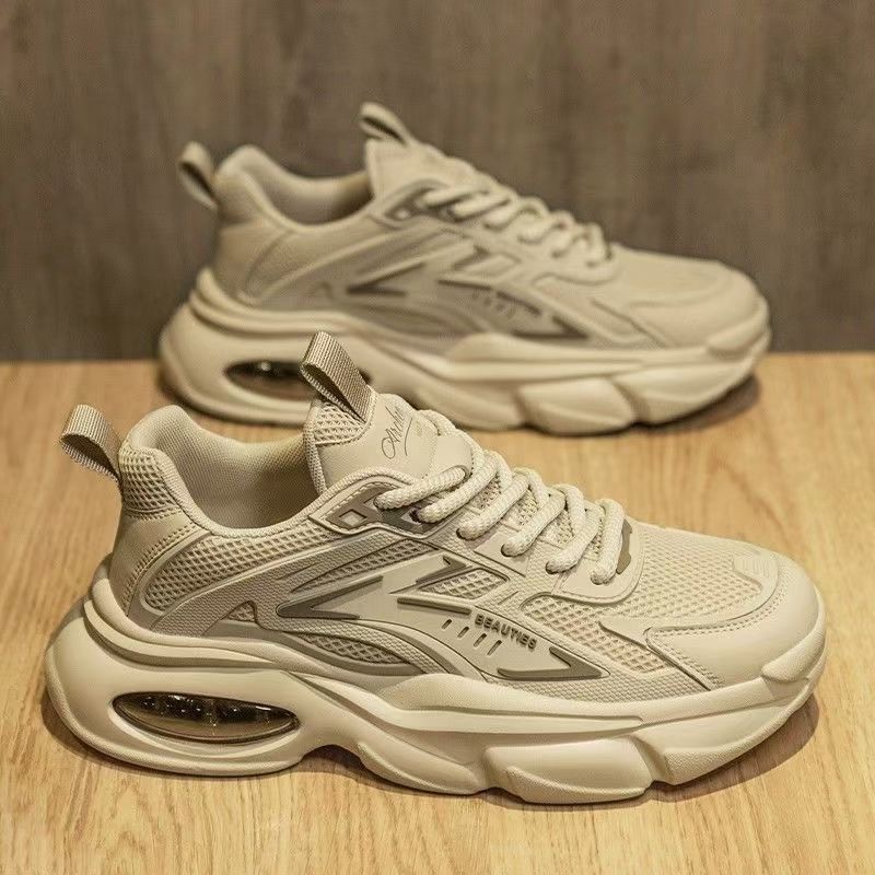 Zapatos de verano para hombres 2025 nuevos zapatos transpirables de moda para hombres zapatos deportivos de plataforma de todo fósforo zapatos casuales de moda para correr papá