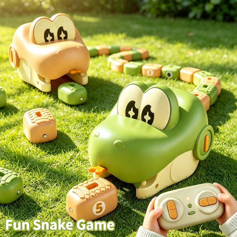 Greedy Snake Toy Remote Control Greedy Snake Toy Car Children's Magnetic Greedy Snake Toy Parent-Child Interactive Electric Toy