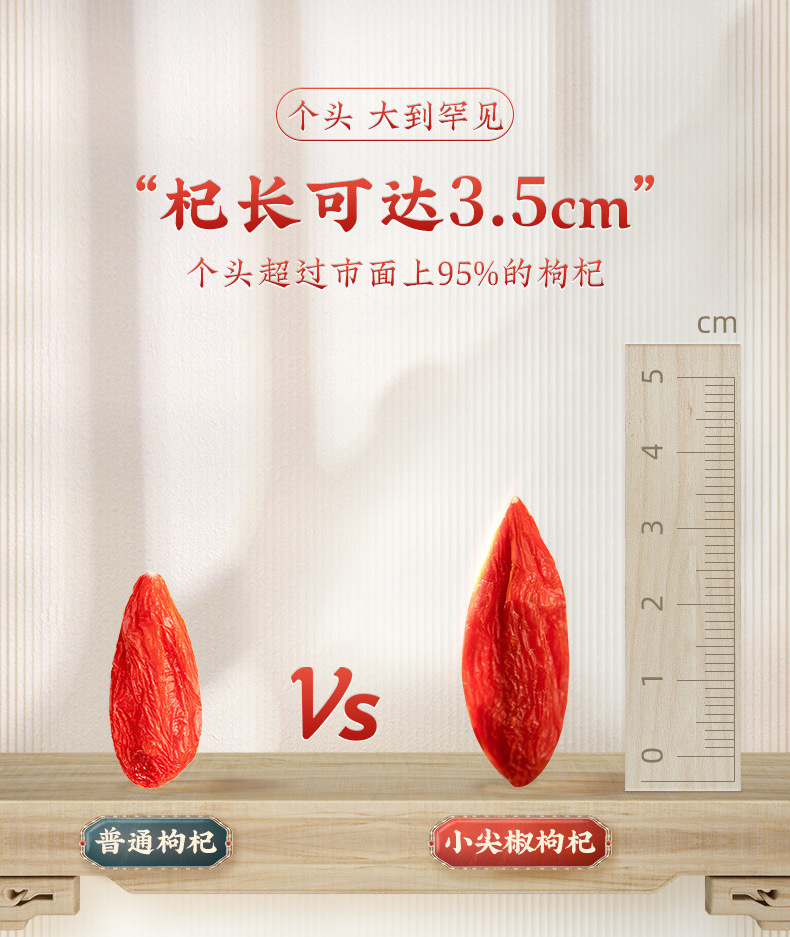 Goji Berry Small Pointed Chili First Harvest Large Fruit 500g Ningxia Dried Wolfberry overview