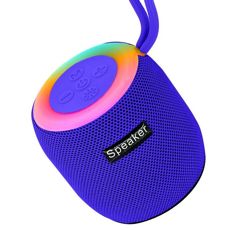 新製品ワイヤレス Bluetooth スピーカーカラフルな RGB ナイトライト屋外ポータブルミニ生地サブウーファーオーディオ小型|undefined