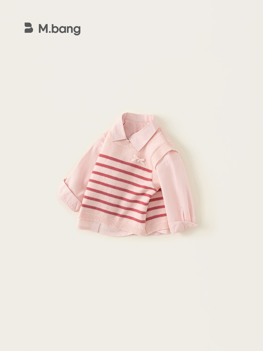 Yoobao ropa infantil de niñas primavera ropa de niñas 2025 nueva ropa de niñas primavera y otoño chaleco de niños dos piezas