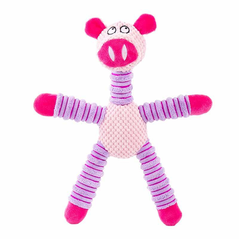 Pink long-legged pig