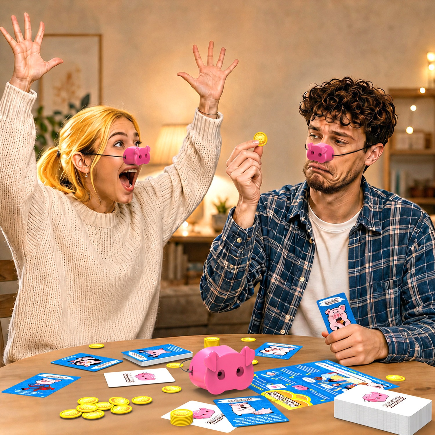 Juguetes de niños competitivos interactivos para padres e hijos, juegos de mesa, juegos de cartas, sonrisas transfronterizas de cerdos amazónicos