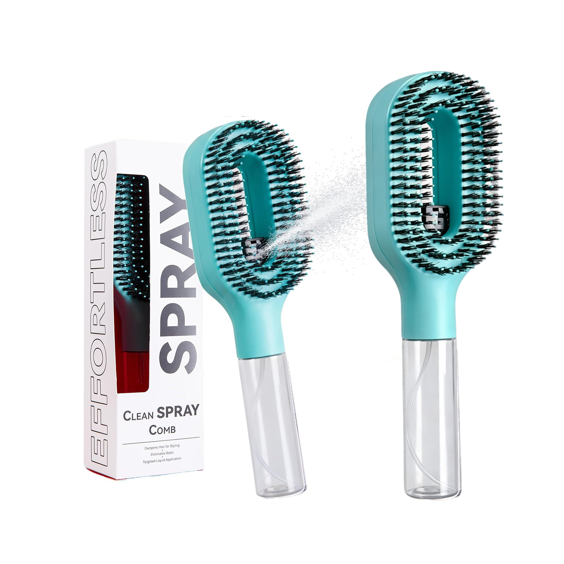 Comercio exterior transfronterizo venta caliente StyraHair pulverización de agua multifuncional pein de pulverización de cabello sincrónico pein de masaje antipiloto estático pein de masaje