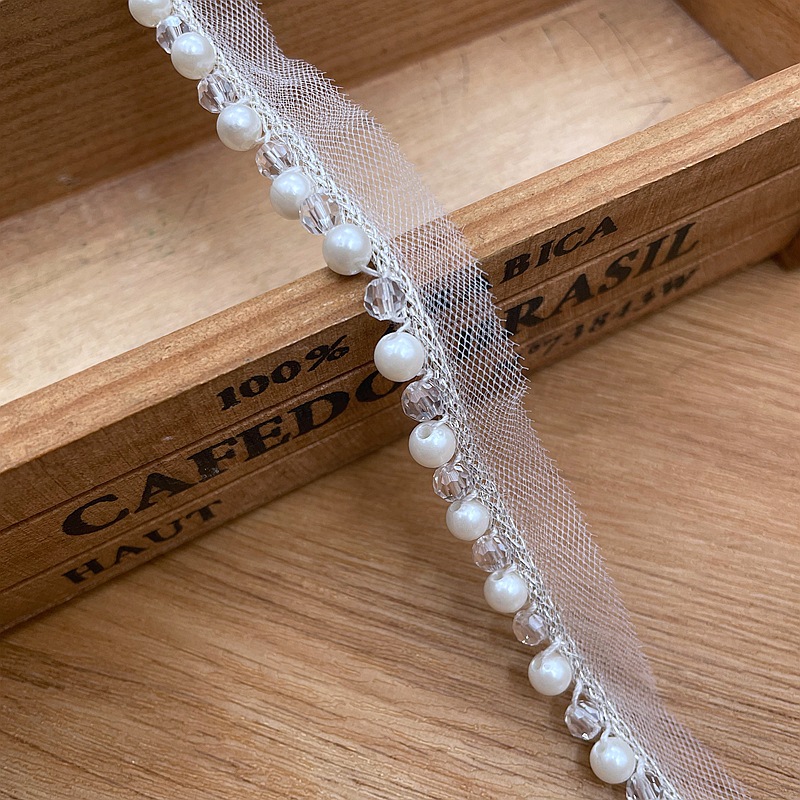 網布銀糸リボン手作りビーズ真珠レース民族風漢服装飾模造真珠diy補助材料卸売り