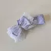 7378 Love Diamond Lace Polka Dot Banana Clip-Purple