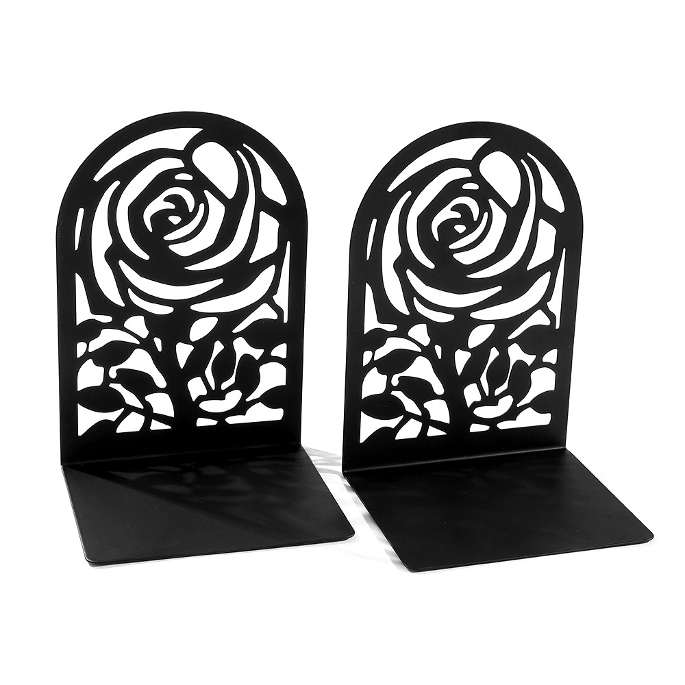 Bookends (Life Tree) Metal Tree-Shadow Design, Desktop Book Storage Pair, Decorative