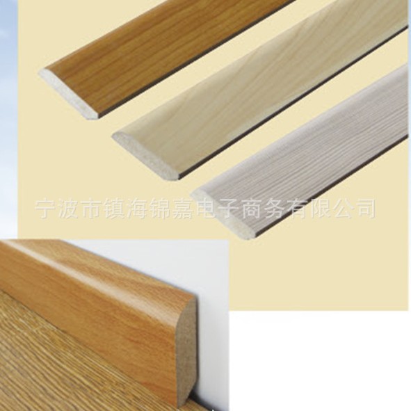 Adhesivo de tablero de densidad reforzado de exportación, borde de zócalo, tira en forma de T, tira de piso con hebilla de presión, madera de forma irregular image 4