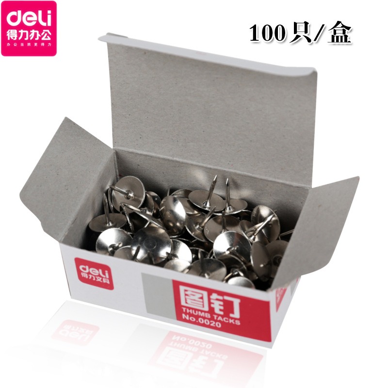 Geti0020 Round Head Staple Flat Head White L-Shaped Round Head Mini Large Staple Wholesale Office Supplies