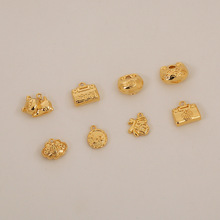 喜庆迎新年吉祥吊坠铜镀金长期保色福袋吊坠 儿童吉利元宝吊坠