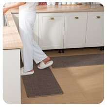 亚麻橡胶厨房地垫防水防油浴室玄关门口宠物吸水垫子吸水速干防滑