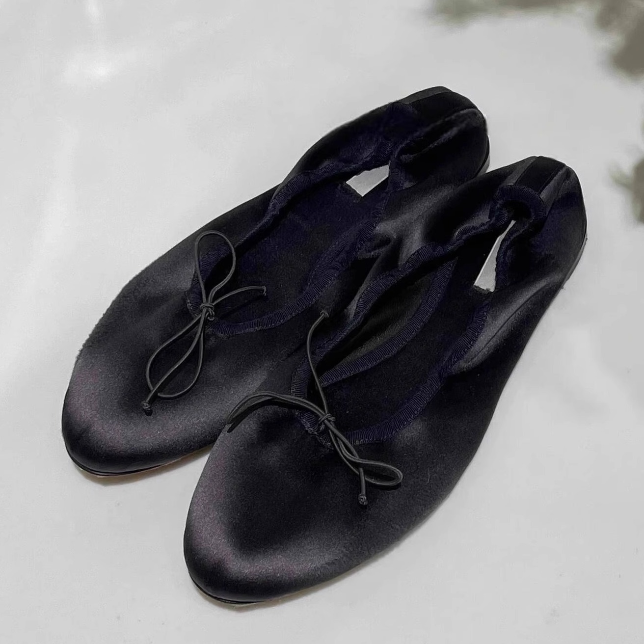 Ready Stock ~ Soft Egg Roll Shoes French Bow Ballet Shoes for Women 2025 Spring and Summer Maternity Flats Shoes
