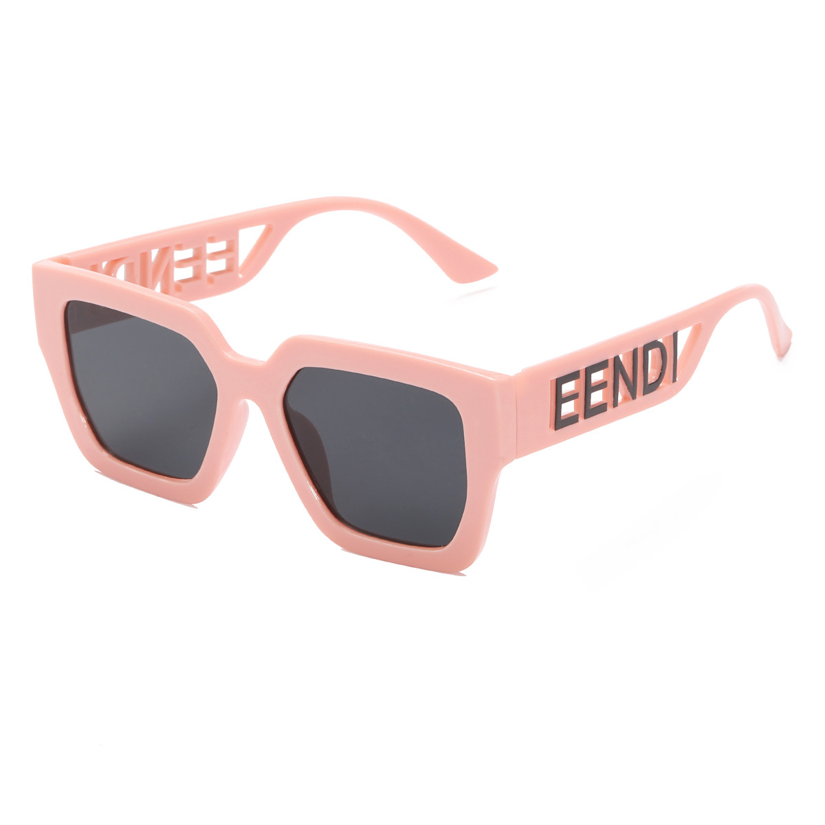 2021 nuevas letras anchas huecas marco elegante gafas de sol para niños letras personalizadas contraste color gafas de sol para niños moda