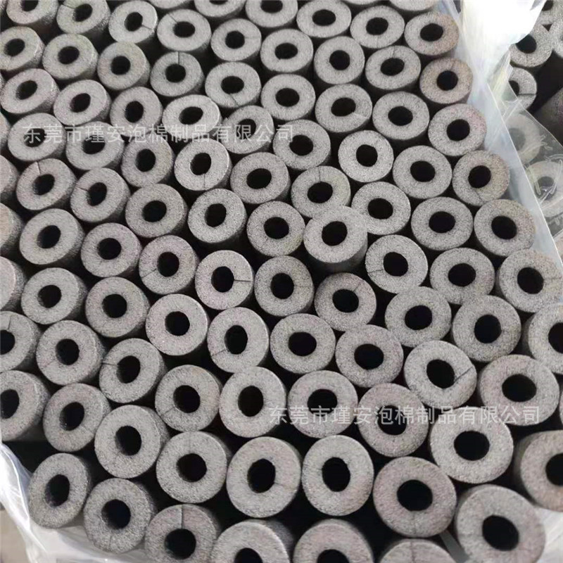 黑色30KG空心珍珠棉管侧边开口精密仪器减震EPE泡沫空心管