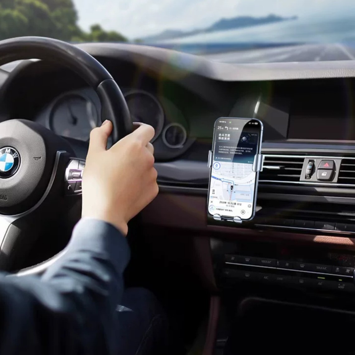 Держатель автомобильный космическое серебро стандарт