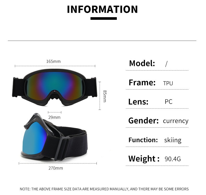 Yeni açık hava spor güneş gözlükleri, rüzgar geçirmez gözlükler, şık ve renkli çocuk kayak gözlükleri_voghion.com