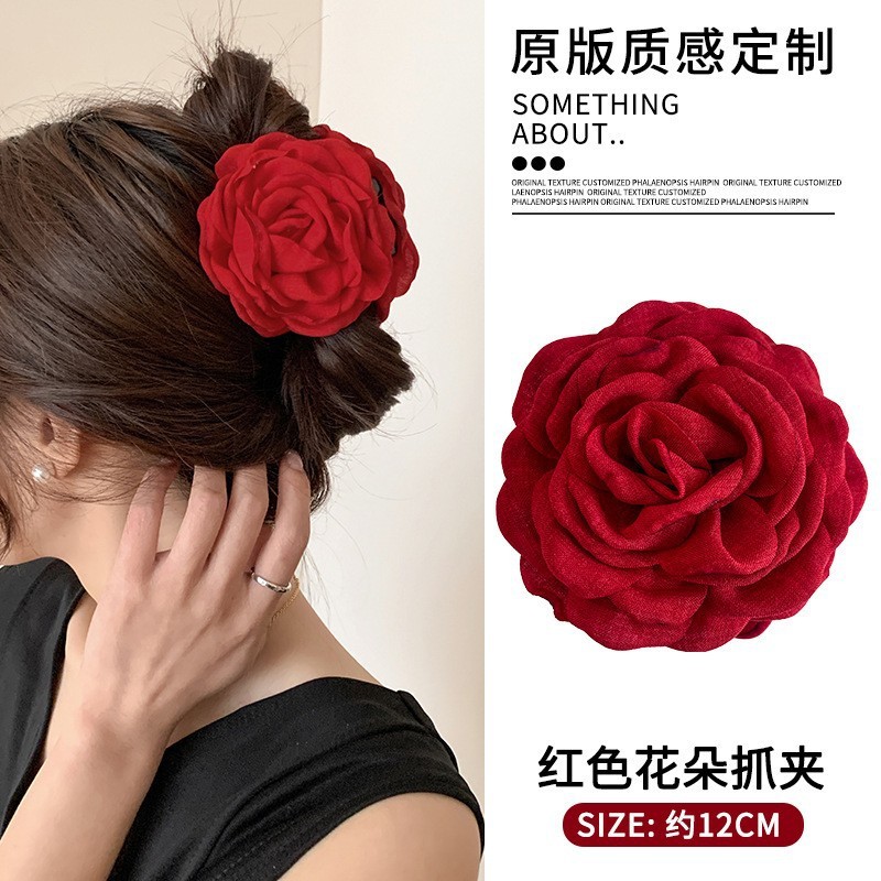 夏の花のヘアピン、サイドクリップ、耳後ろのヘアピン、女性用新作ヘアアクセサリー、造花ヘアアクセサリー、海辺のヘアアクセサリー|undefined