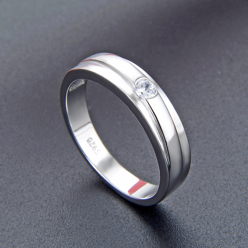 925 pareja de plata esterlina anillo un par de hombres y mujeres anillo nicho diseño alto sentido 520 Día de San Valentín regalo para novia