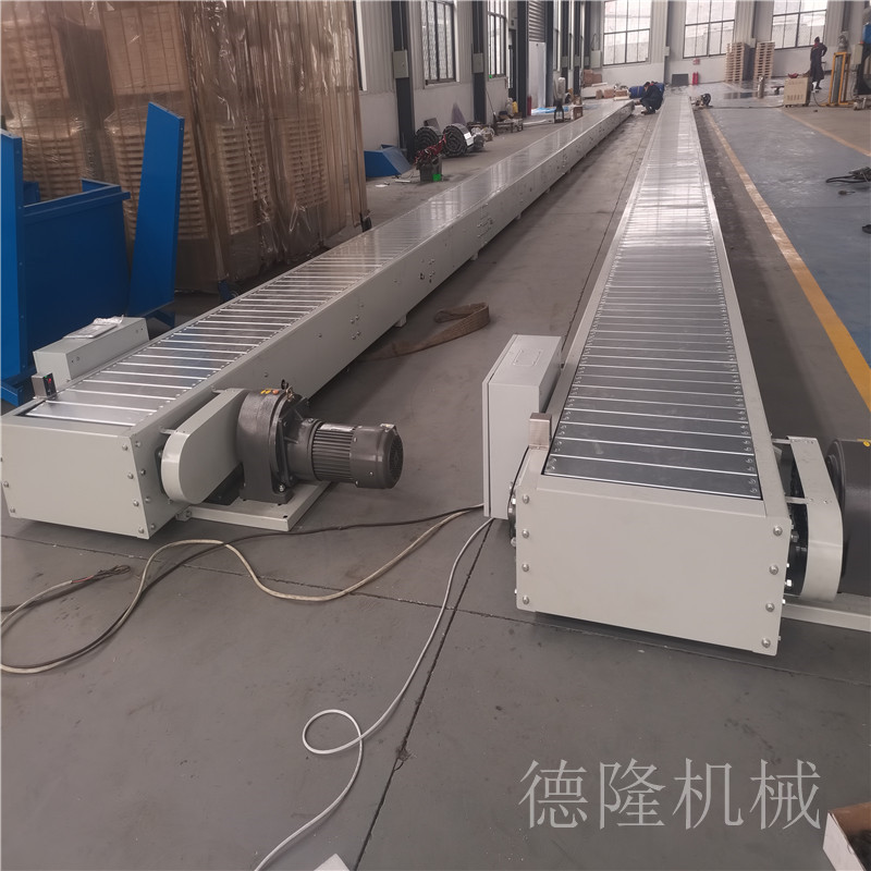 车间配件输送链板线 纸箱动力滚筒流水线  90度转弯皮带机