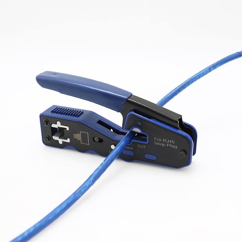 8P alicates de malla especial de cabeza de cristal de orificio pasante alicates de malla de orificio pasante de alta gama de mano multifuncionales alicates de crimpado de cabeza de cristal