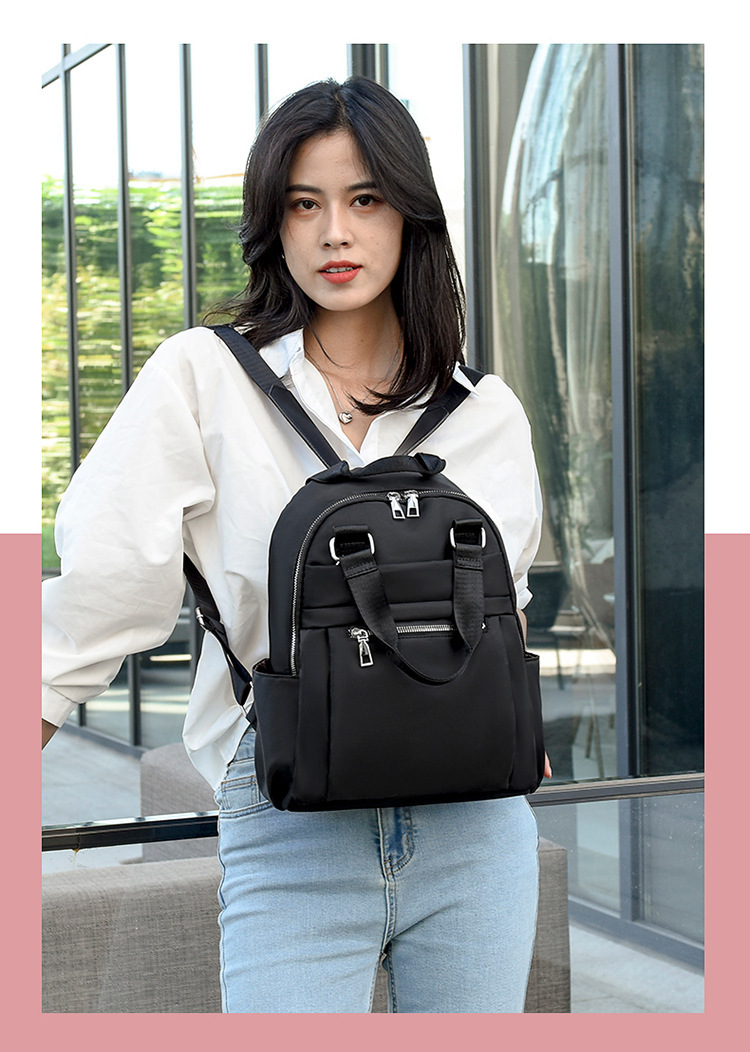 Backpack with zipper opening