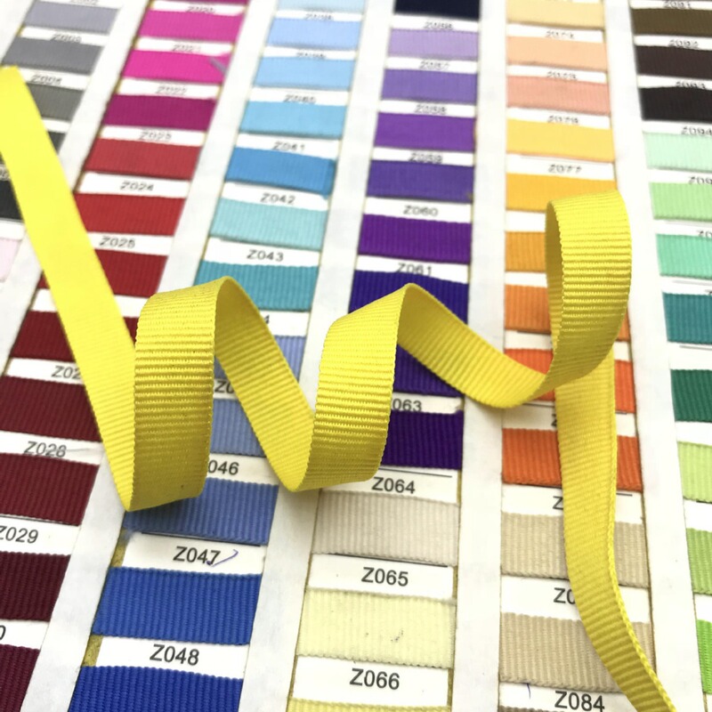 High quality environmental protection encryption 1cm color polyester plain striped belt clothing bags shoes webbing 115 color High quality environmental protection encryption 1cm color polyester plain striped belt clothing bags shoes webbing 115 color