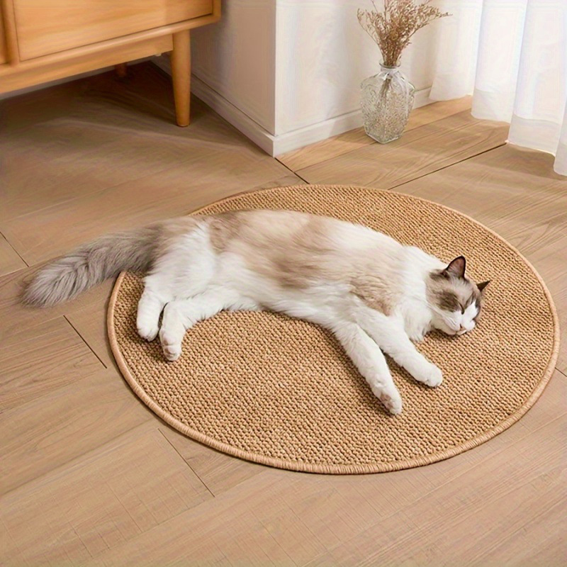 Spot Imitation Sisal Pet Mat, Household Wear-Resistant and Dirt-Resistant Floor Mat, Cooling and Shock-Absorbing Pet Rest Mat, Labeling and Delivery