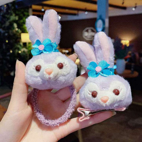 Star Dew Rabbit Hair Band Female Cute Cartoon Plush Rabbit Ears Headband Hair Strap Hairpin Headwear New Hair Accessories
