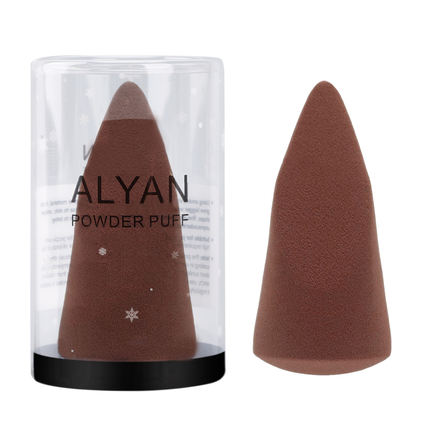 Huevo de maquillaje de belleza, soplo de maquillaje, negro clásico, variedad de formas, maquillaje de forma especial, huevo, herramienta de goteo de corte oblicuo sin látex