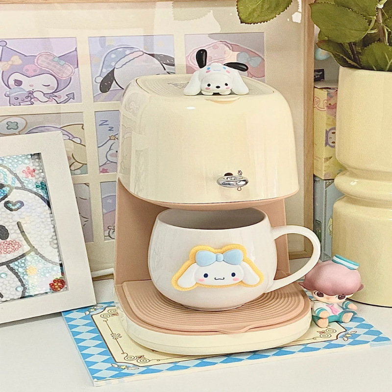 Coffee Machine American Semi-Automatic Home Office Small Coffee Bean Grinder Multi-Function Coffee Pot