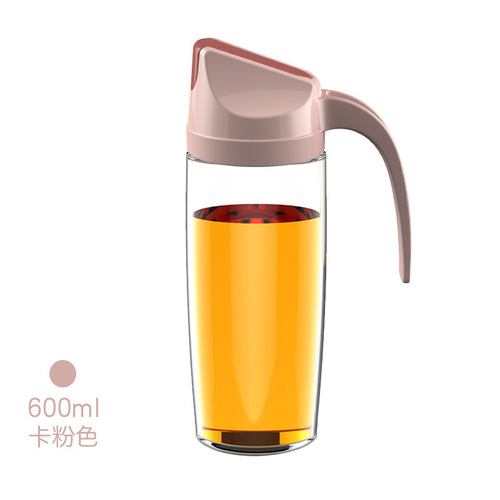 Meizi large-capacity glass oil bottle dust-proof and leak-proof automatic opening and closing oil bottle condiment bottle vinegar soy sauce bottle factory direct sale