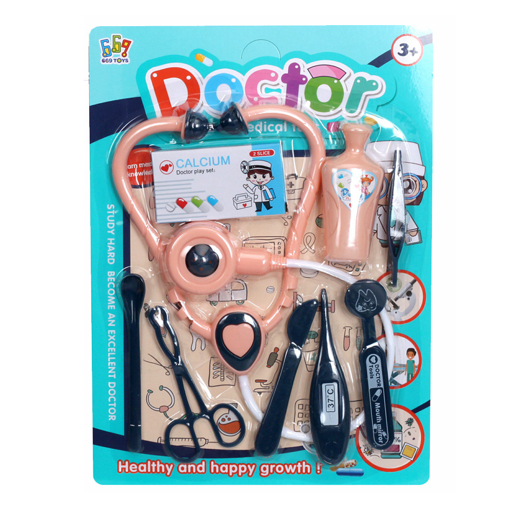 Iluminación para niños Juego de herramientas médicas para médicos Doctor medical kit juguetes de rol