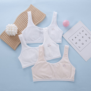 New girl student developmental small vest junior high school students anti-bump sports underwear wrapped chest thin bra wholesale