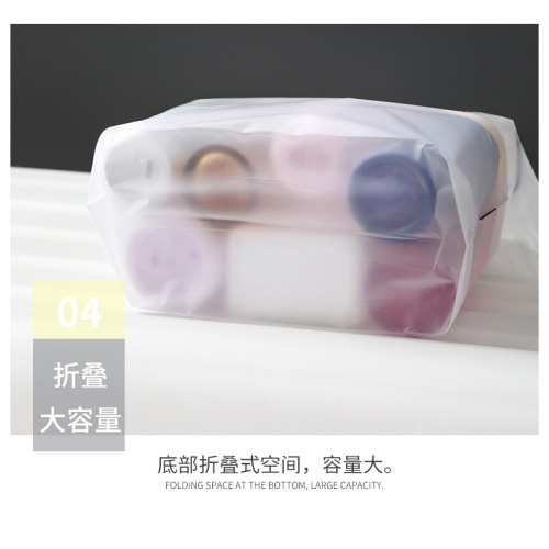 Travel shoe bag thickened PE transparent drawstring shoe storage bag foldable drawstring dustproof and waterproof shoe bag wholesale