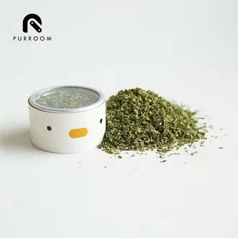 PURROOMChick Cat Mint Pure Leaf Hair Ball Self-Happy Cat Snacks Single Can Whole Box