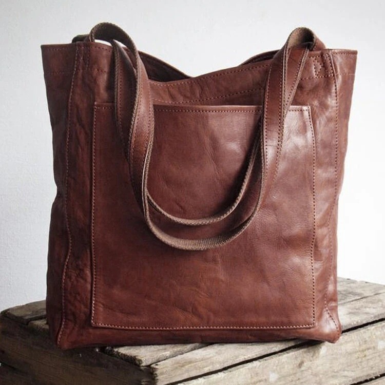 Versatile Women's Leather Shoulder Bag And Crossbody Tote Bag_voghion.com