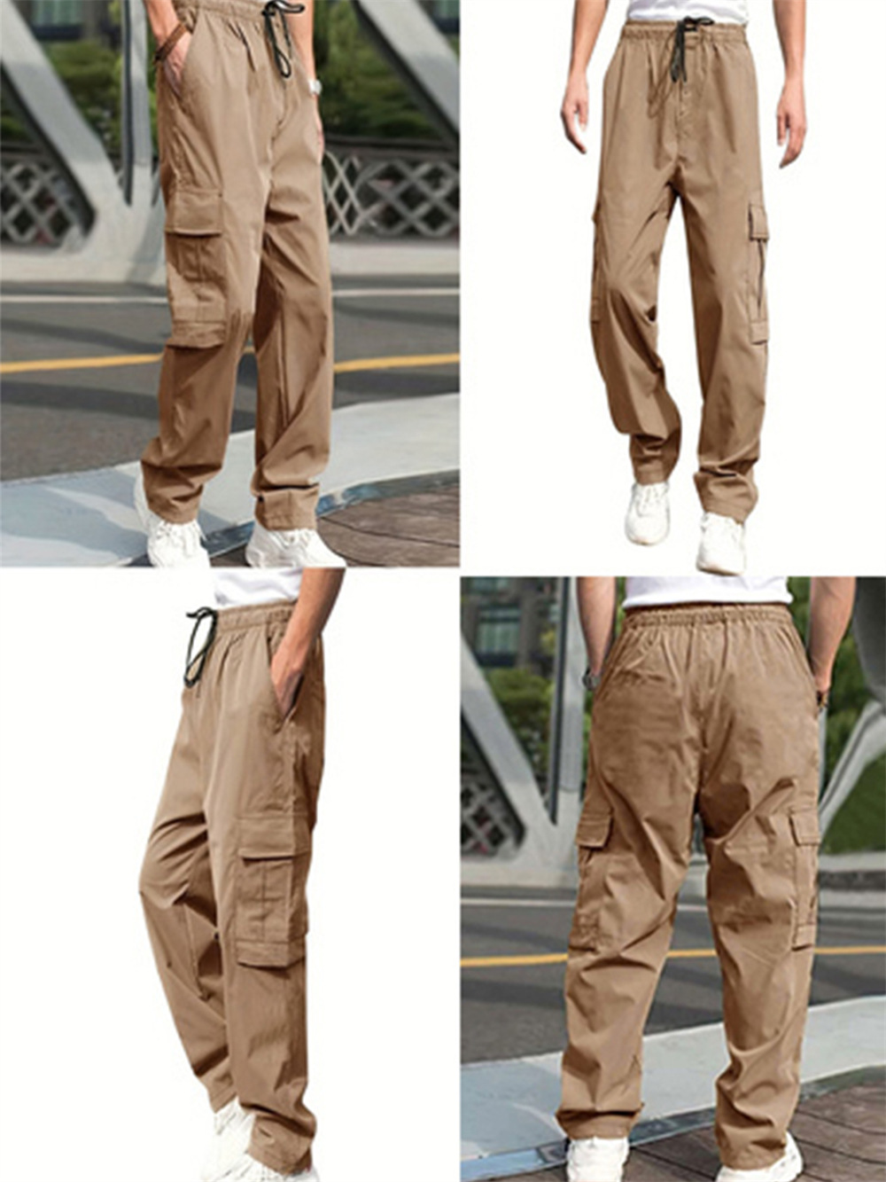 2024 Spring and Autumn Youth Casual Work Clothes Long Loose Straight Outdoor Sports Running Pants Men_voghion.com