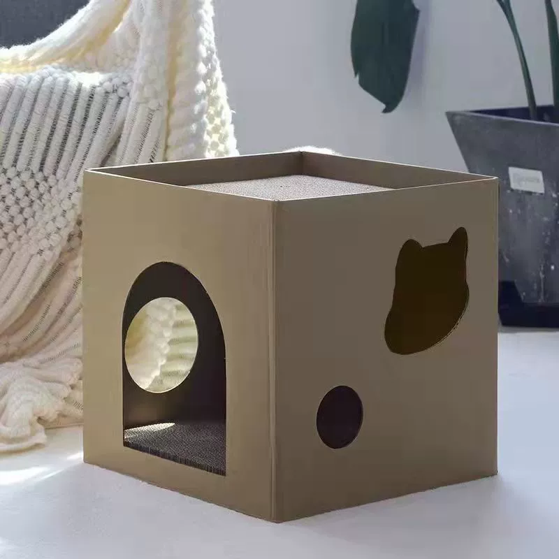 Двухслойная лазалка, коробка, вилла, игрушка, кошка