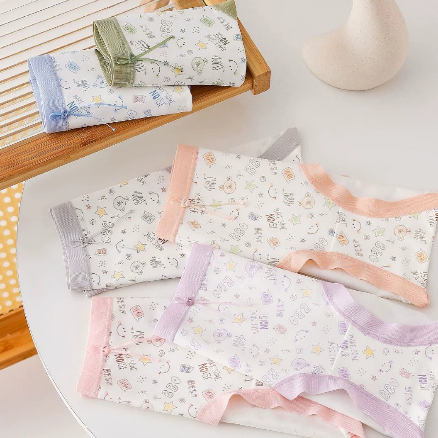 洢诺丽人 Underwear, fresh elastic trousers, comfortable breathable pants, mid rise