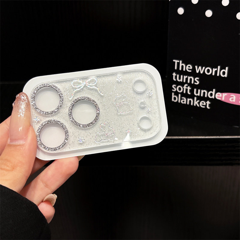 Simple and High-End Glitter Cartoon Artistic Ins-Style Pattern Lens Film Suitable for 17Pro/17Promax Lenses