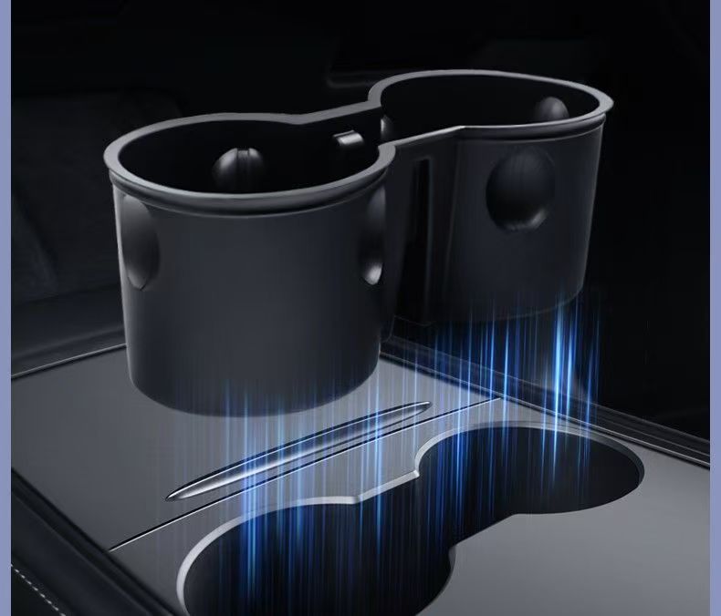 Suitable for Tesla Model 3/Y/Yl Central Control Water Cup Holder Water Cup Slot Tpe Cup Sleeve Accessories Modified Car