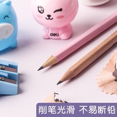 Effective pencil sharpener for primary school students cartoon manual pencil sharpening machine small portable student triangular pencil pencil sharpener